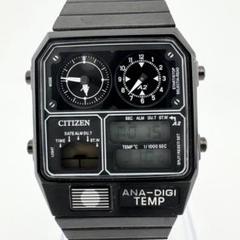 【中古美品】シチズン　アナデジテンプ　ブラック 2025年最新】アナデジテンプ ブラックの人気アイテム - メルカリ