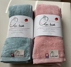 新品　エアーかおる　今治タオル　ライトピンク　６枚セット 今治タオル - 【セール】2本【ライトピンク＆グリーン】エアー