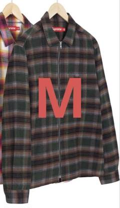 24SS Shadow Plaid Flannel Zip Up Shirtのサムネイル