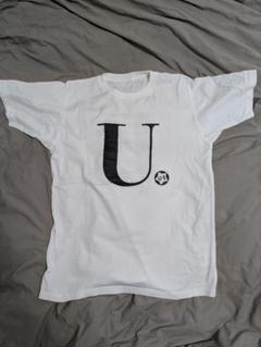 Мサイズ　ホワイト Tシャツ U E プリントのサムネイル