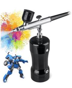エアブラシ コンプレッサー 充電式 ダブルアクション 口径0.4mm