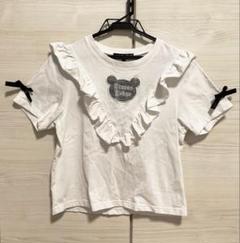 TRAVAS TOKYO トラバストーキョー フリルクロップドTシャツ L