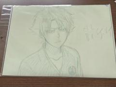 日番谷冬獅郎　直筆原画&レイアウトコピーセット　額装付き 井上織姫 FIG日番谷冬獅郎(ひつがやとうしろう)