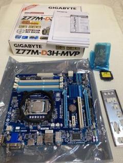 GIGABYTE Z77M-D3H-MVP+i5-3570K+H予備CPU付き