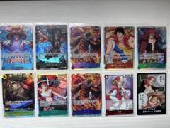 ワンピースカード　0ルッチ　ほぼフルパラデッキ＋デッキパーツ（引退品）　高レート ワンピースカードゲーム 構築済みデッキ ルッチ レベッカ