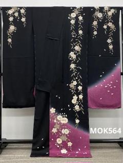 振袖 仮絵羽 金彩 紋意匠 桜尽くし 正絹 未仕立て品 八掛付き
