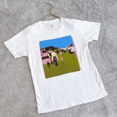グラニフ　半袖Tシャツ　ホワイト　プリント　M