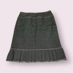 美品　Rene ルネ　フレアスカート　キルティング　TISSUE社製生地　38 美品 Rene ルネ フレアスカート キルティング TISSUE社製生地 38