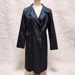 【極美品】アニエスベー　トレンチコート　スプリングコート　フランス製　綿　黒　M 極美品】アニエスベー トレンチコート スプリングコート