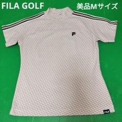 FILAGOLF　モックネックシャツ Mサイズ ピンク✕水色のサムネイル