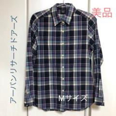 【美品】アーバンリサーチドアーズ/コットンチェックシャツ/M