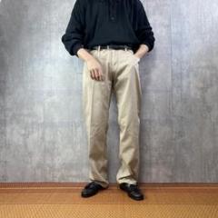 POLORalphLaurenポロラルフローレンストレートコットンパンツ革パッチ