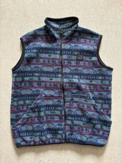美品 90s USA製 REI 防風 ポーラテック フリース ベスト チャコール