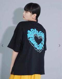 ETHR OF(イーサオブ)✴︎ ハート型グラフィックTシャツ ブラックのサムネイル