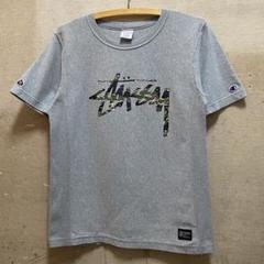 ✨ STUSSY✖︎Champion コラボ パイル生地 ベースボールシャツ L
