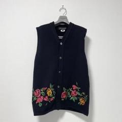 コムデギャルソンオムプリュス　花柄刺繍 ベスト COMME des GARCONS HOMME PLUS(コムデギャルソンオムプリュス