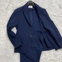 メンズメルローズ　スリーピース　ネイビー　シアサッカー　2B 春夏　M imgrc0086174211.jpg