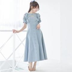 ロゼミューズ RoseMuse デニム ワンピース denim puff sleeves dress – BUNNY APARTMENT