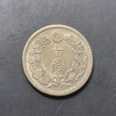 【プルーフライク】明治25年　新一円銀貨　古銭　コイン　本物保証 新1円銀貨 明治25年後期 左丸銀 PCGS Genuine Cleaned AU Detail