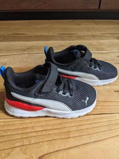 Puma キッズスニーカー ブラック/レッド　15cm