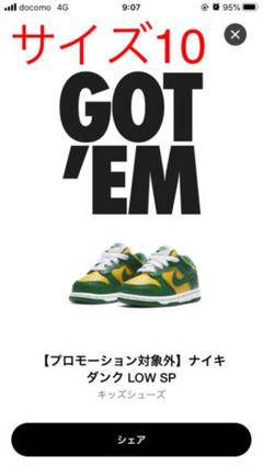 NIKE BABY DUNK LOW SP BRAZIL