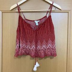 FOREVER 21/レッド キャミソール Sサイズ/リゾート/夏のサムネイル