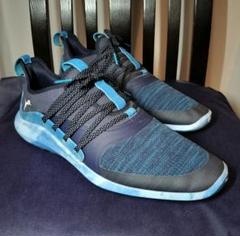 PUMA - 新品 プーマ ゴルフシューズ 27センチ 中古 プーマ PUMA ゴルフシューズ 27.5 ブラック×レッド