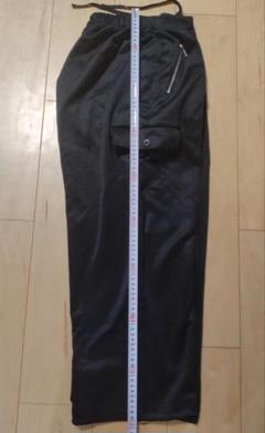 元鈴木さんCINEMATIQ ベーシックライン ストレッチカーゴパンツ 黒 L 元鈴木さんCINEMATIQ ベーシックライン ストレッチカーゴパンツ
