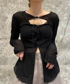LE CIEL BLEU♡未使用タグ付きSheer Bow Topシアートップスのサムネイル