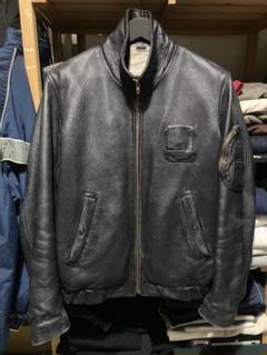 フランス軍ヴィンテージ官給品パイロットレザージャケット70s80s フランス軍ヴィンテージ官給品パイロットレザージャケット70s80s