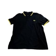 専用 美品 FREDPERRYフレッドペリー ポロシャツ ロゴ刺繍 M 黒
