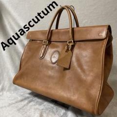 アクアスキュータム　Aquascutum 本革　ボストン　オールレザー