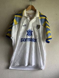 90s PUMA グッドレギュラー サッカー　ゲームシャツ　古着　白　トレンド 90s PUMA グッドレギュラー サッカー ゲームシャツ 古着 白
