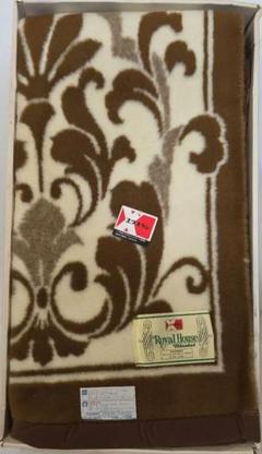 Royal House アクリル毛布 花柄　レトロ　新品
