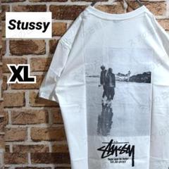 《ステューシー》正規・新品タグ　LOW TIDE　ホワイト　XL　Tシャツ