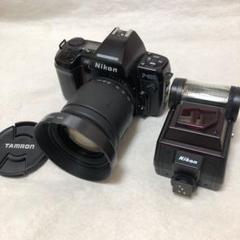NIKON F801 タムロンズームレンズ ストロボ付き