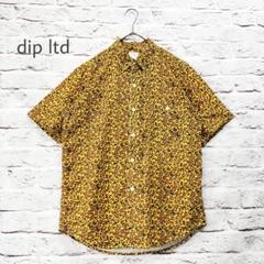 【美品】ディップ dip ltd 総柄 ペイズリー 半袖シャツ 重ね比翼