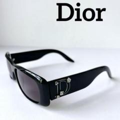 Christian Dior フラワー Dロゴ サングラス ブラック ストーン