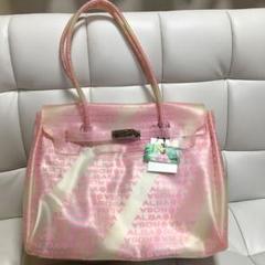 アルバローザ❤️ピンクバイアスロゴ❗️ビニールバッグ❗️未使用タグ付き‼️