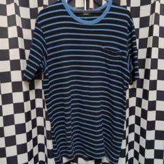 UNDERCOVER ボーダー Tシャツ ポケT 青黒ボーダー アンダーカバー