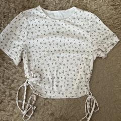花柄ルーズフィット半袖シャツ