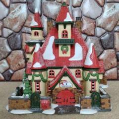Dept56 ノースポールシリーズ サンタクロース夫妻の家 ライト ハウス 陶器 Dept56 ノースポールシリーズ サンタクロース夫妻の家 ライト