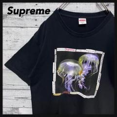 t1027【希少】シュプリーム クラゲ ビッグプリント ロゴ Tシャツ 入手困難