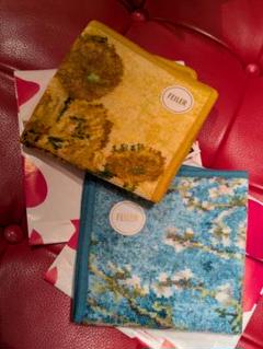 2枚セット FEILER ゴッホ美術館 ひまわり アーモンドの花咲く枝 2枚セット FEILER ゴッホ美術館 ひまわり アーモンドの花咲く枝