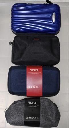 デルタ航空　アメニティ　トラベルポーチ　TUMI 未開封　まとめ　旅行 TUMI FOR DELTA トゥミ デルタ航空 アメニティ ノベルティポーチ