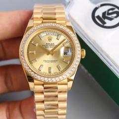 ROLEX DAY-DATE ゴールド ダイヤモンド装飾
