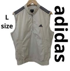 00s adidas アディダスゴルフ ナイロンベスト L ゴルフウェア