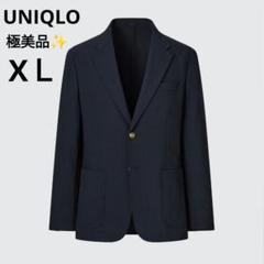 美品♬ユニクロ　感動ブレザー　ネイビー　Mサイズ　紺ブレ　テーラードジャケット 極美品】UNIQLO ユニクロ 感動ブレザー 紺ブレ 金ボタン
