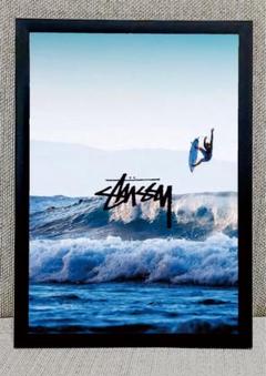 N586 stussy アート　インテリア　額付き