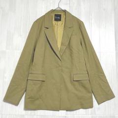 ロッソ　比翼ボタンテーラードジャケット　美品　ベージュ　F